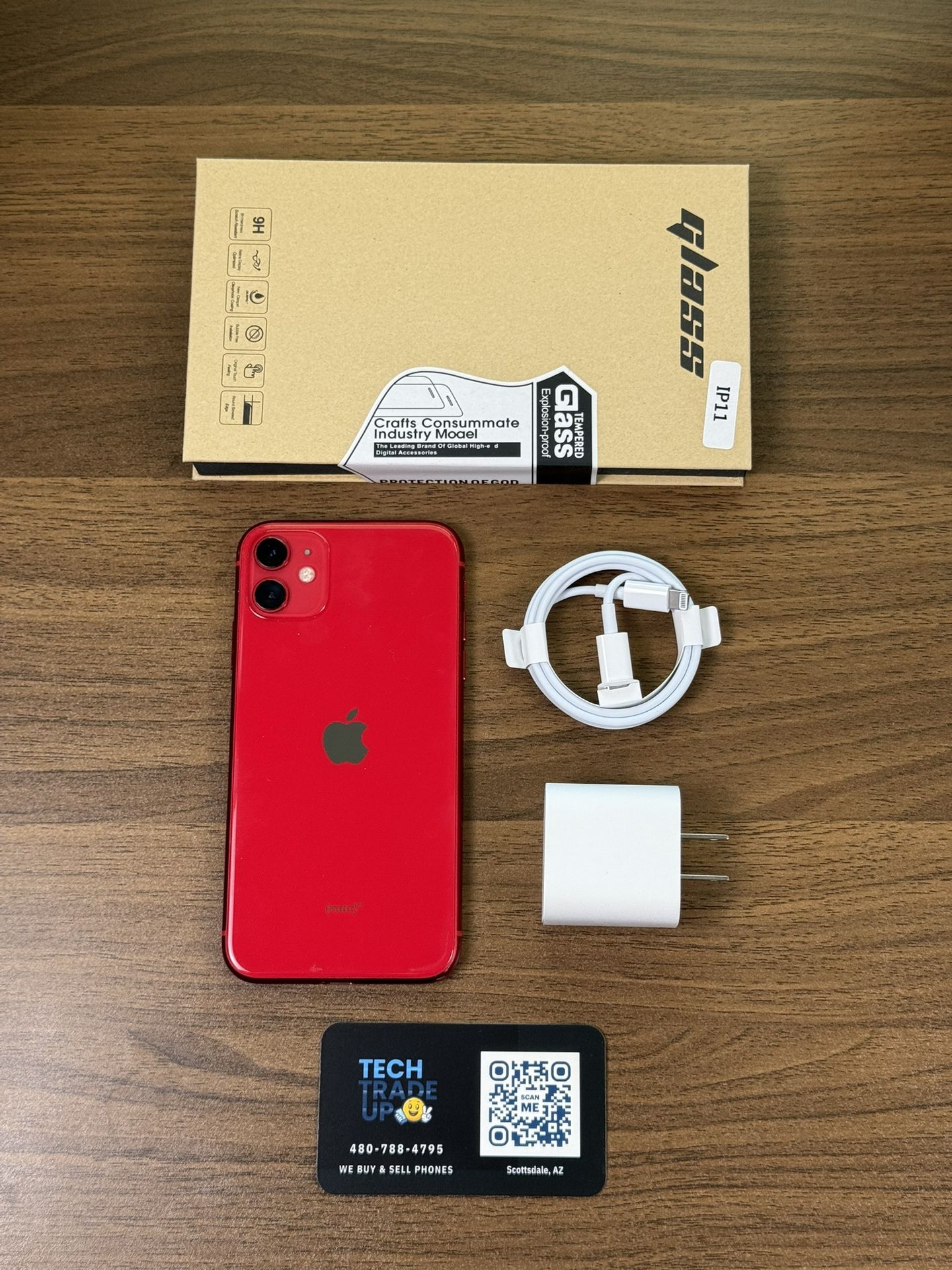 iPhone 11 64Gb Red ❤️ Unlocked *Free Case, Screen Protector And Charger*