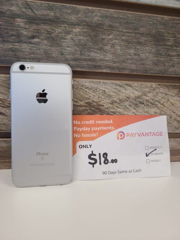 Apple IPhone 6S 16gb Unlocked Like New Condition No Defects.
$1 Down NO CREDIT CHECK FINANCING