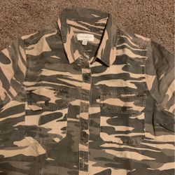 Lucky Brand Military Top Shirt Women
