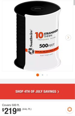 #10 stranded wire (500ft)