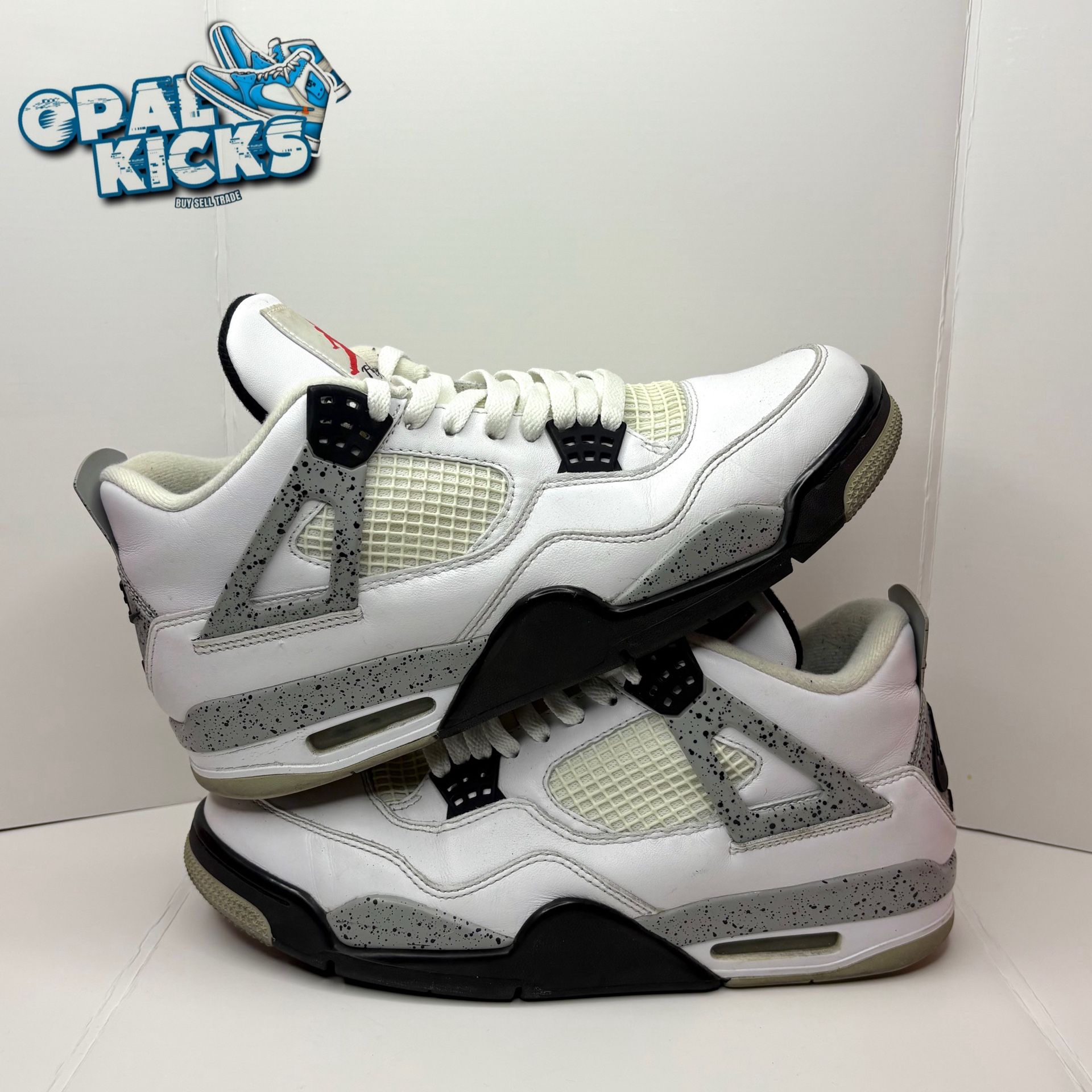 Size 10.5M - Jordan 4 “White cement”
