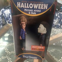 Royal Bobbled Halloween Michael Myers & Bob Set Brand New