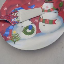 Christmas CAKE PLATTER SET