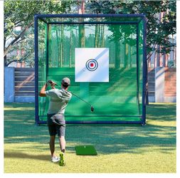 10x10x10 FT Golf Hitting Net Cage with Metal Frame