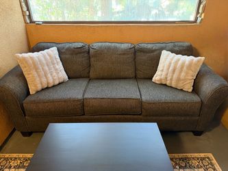 Gray 3-Seater Sofa - Excellent Condition