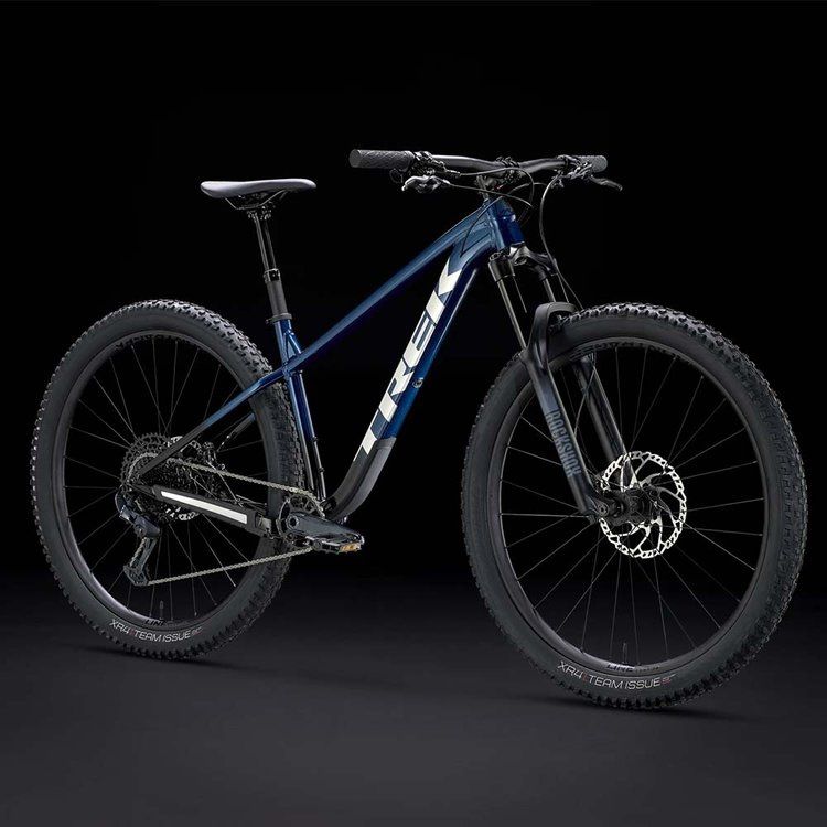 Trek Roscoe 8 XL Mountain Bike Mulsanne Blue heavily upgraded