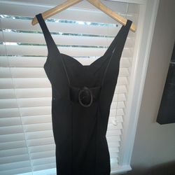 Black Dress- Bebe Brand - Great Condition-MIDI