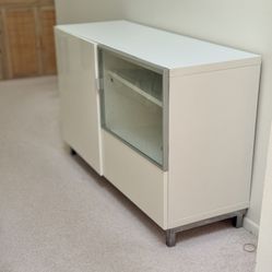 Ikea Glossy Besta with Glass door  and one drawer