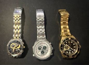 2 Citizen Eco Drive & 1 Invicta Grand Diver Watches