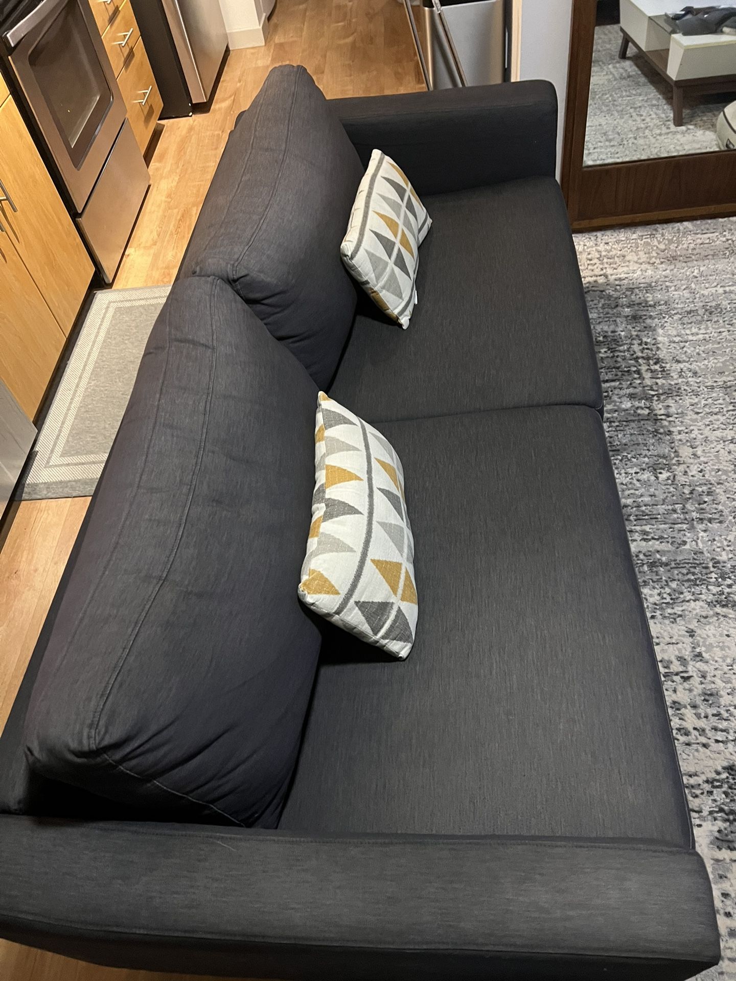 Grey Sofa Within Accent Pillows