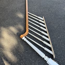 Stairs Rail, Newel Post And Balusters 