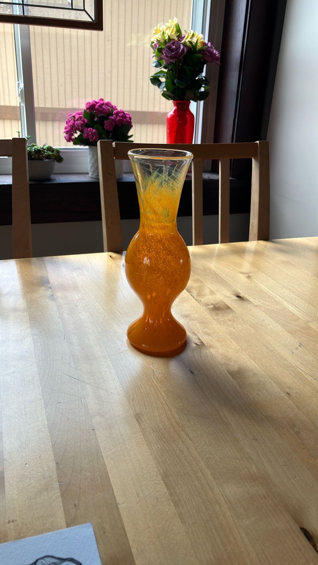 Orange Handmade Vase