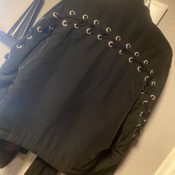 Black Bomber Jacket 