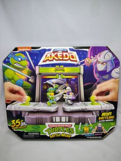 TMNT Legends Of Akedo Ninja Turtles Battle Arena Shredder Leonardo Leo Warriors