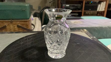Small Cut Waterford Lead Crystal Glass Vase