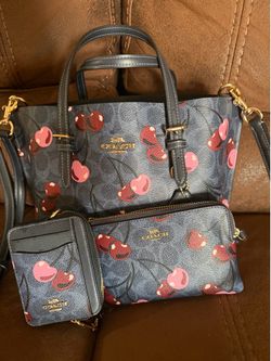 Coach Millie Tote and matching wallet and coin bag