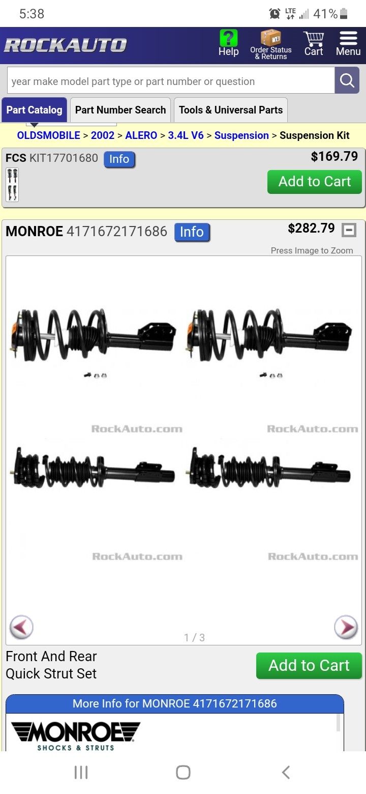 2002 Oldsmobile Alero Parts