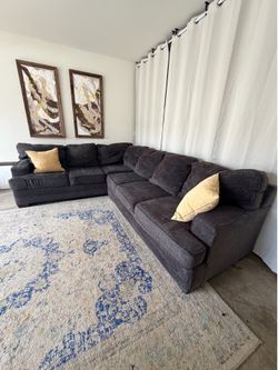 Dark 2 pc sectional couch Pick up only