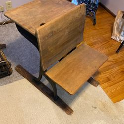Antique School Desk