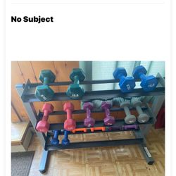 Steel rack with weights