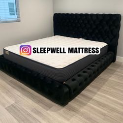 NEW KING BED FRAME WITH MATTRESS 