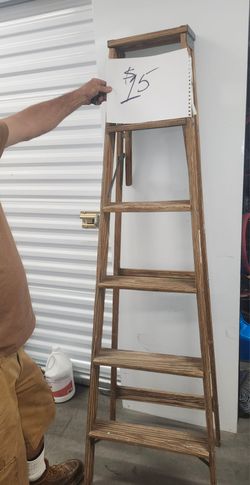 Wooden ladder
