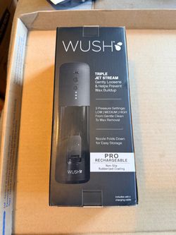 WUSH Pro Rechargeable Ear Cleaner - Brand New Sealed