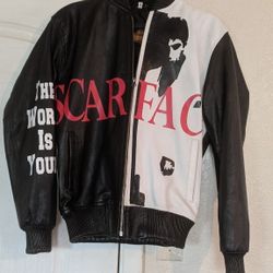 Men's Home Of Leather Scarface Jacket Size Small $60 Firm