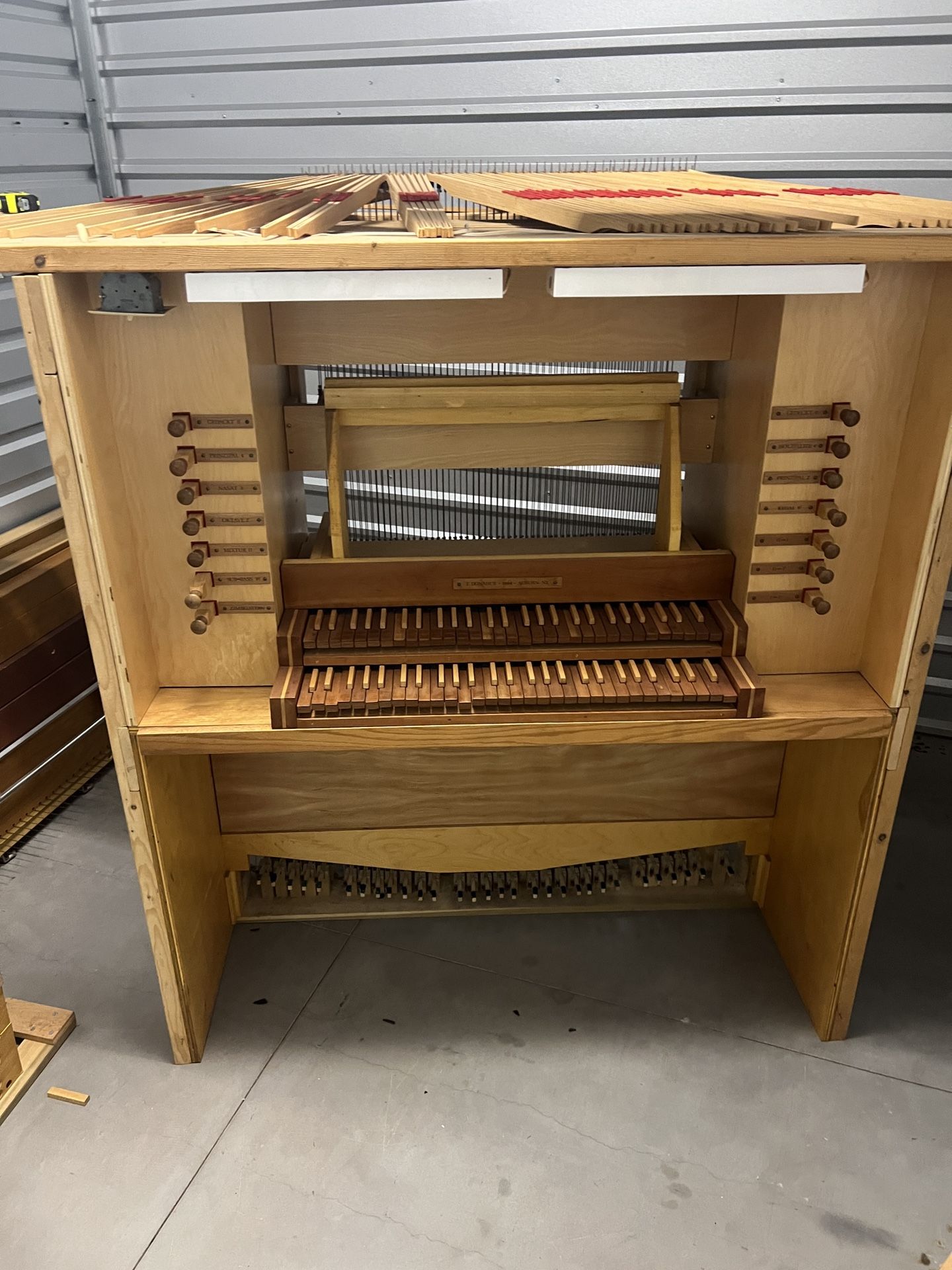 9 rank pipe organ Custom made by Thomas Donahue