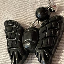 Shungite Butterfly Earrings 