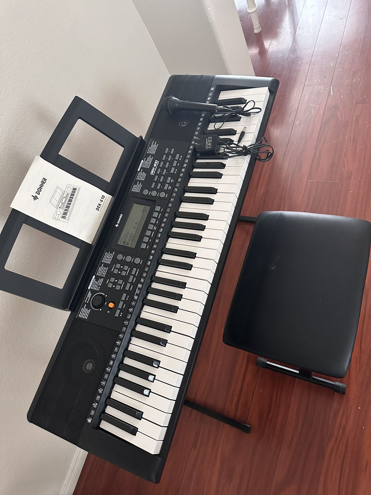 Electric Piano With Stool