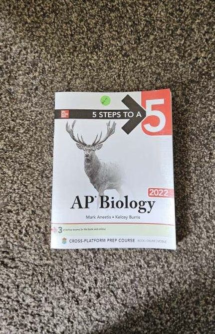 AP Biology Textbook, 5 Steps To A 5 Prep Textbook