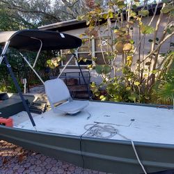 14 Ft. Jon Boat w/ 15 Hp Mercury  & Trailer