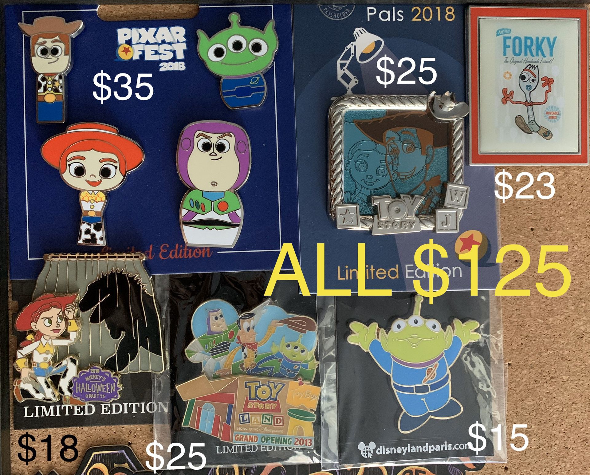 Disney trading pins Toy Story