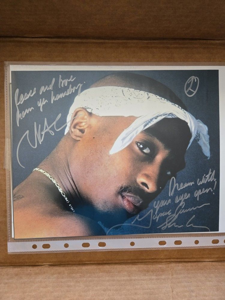 Extremely Rare Tupac Shakur Hand Signed Autographed 8×10 Photo COA 2pac W/ INSCRIPTIONS! $8,500 OBO