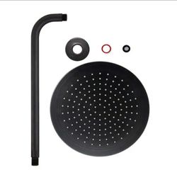 Modona 10" Rain Can Shower Head With Arm And Flange In Rubbed Bronze