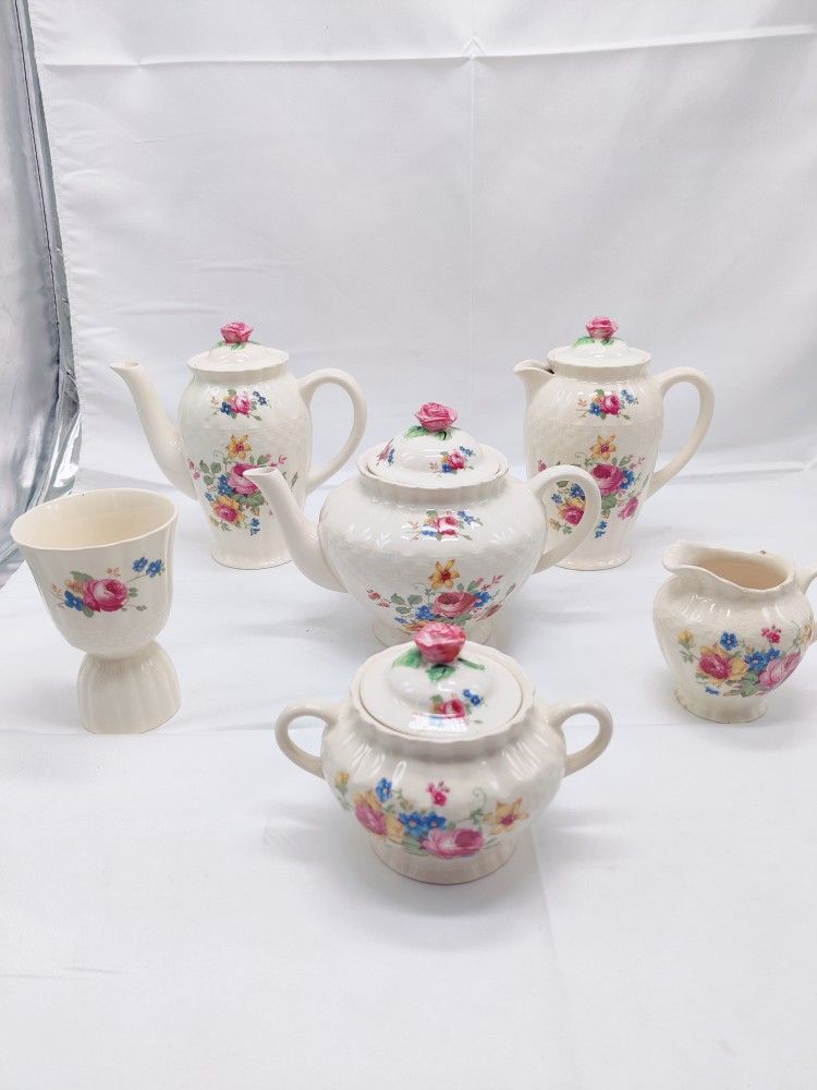 *Rare* Lot of 6 Fondeville Ambassador Ware England Tea Set