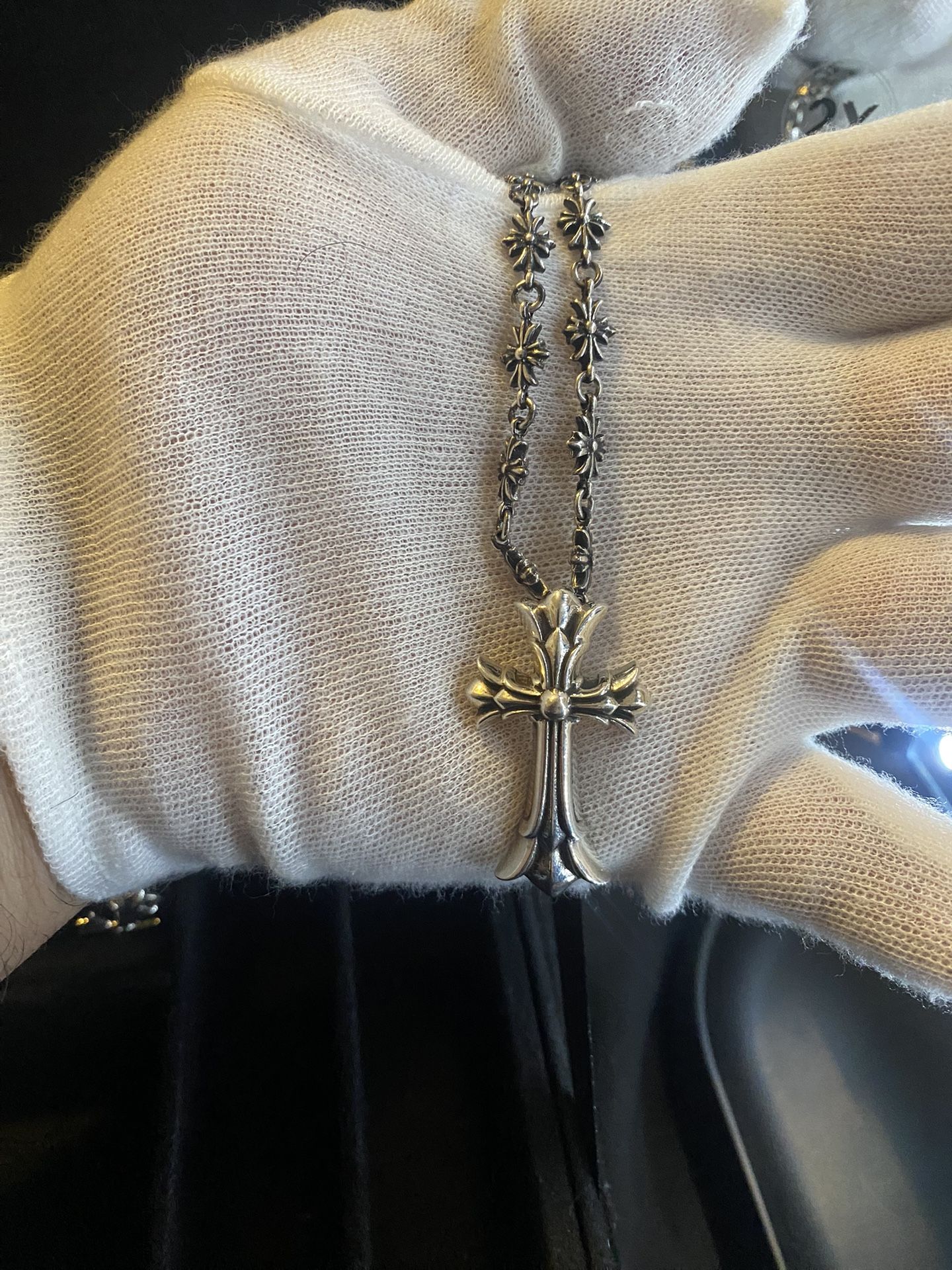 CHROME HEARTS DOUBLE CROSS PENDANT