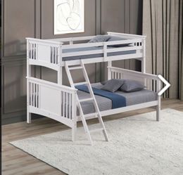 TWIN OVER FULL BUNK BEDS ( FREE DELIVERY )