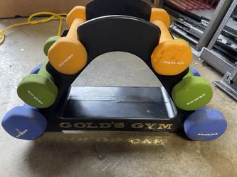 Gold's gym neoprene dumbbell set sale