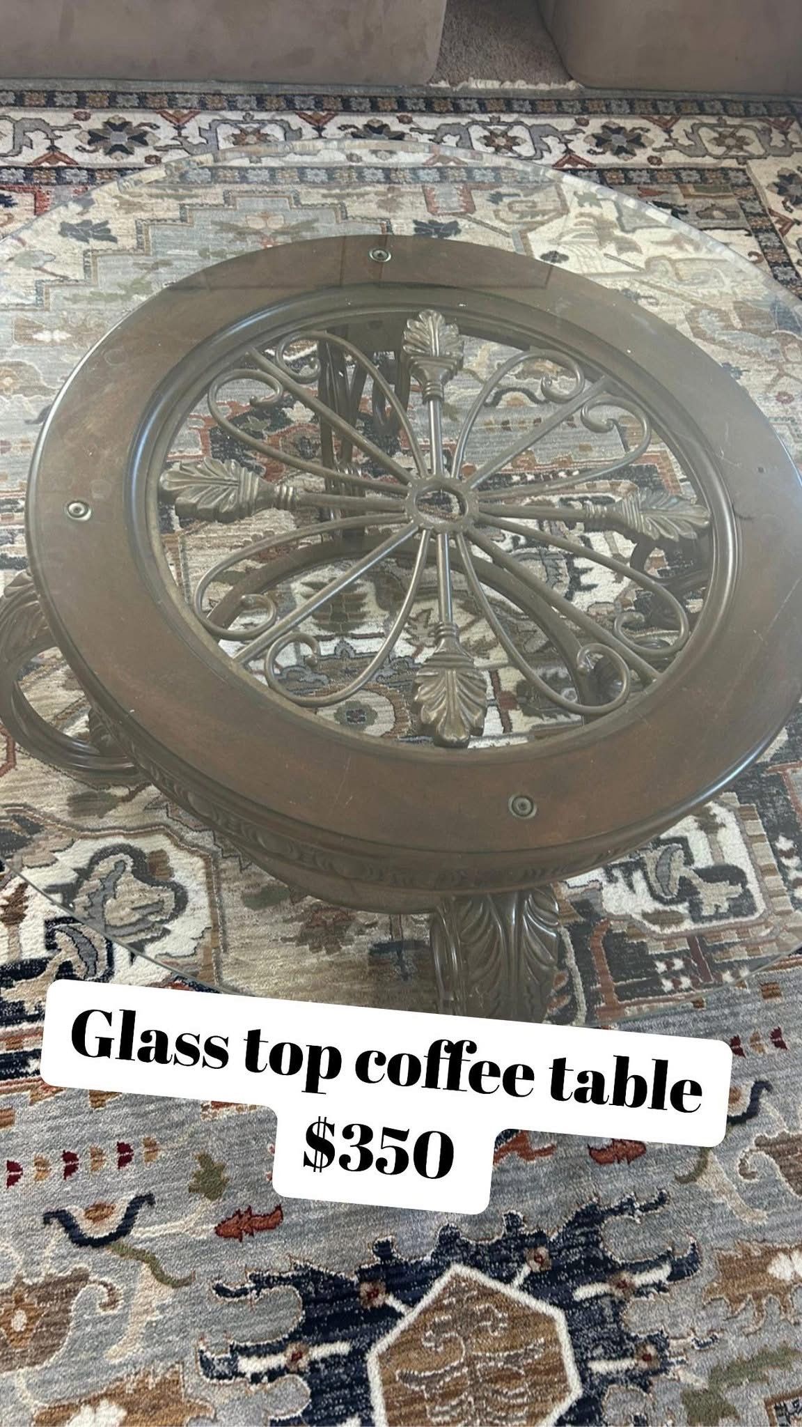 Glass Top Heavy Duty Metal