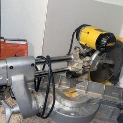 DeWalt DW708-LX Miter Saw, a 12-inch sliding compound miter saw 