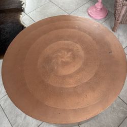 Large Sculptural Coffee Table – Organic Modern / Restoration Hardware Style – 36”