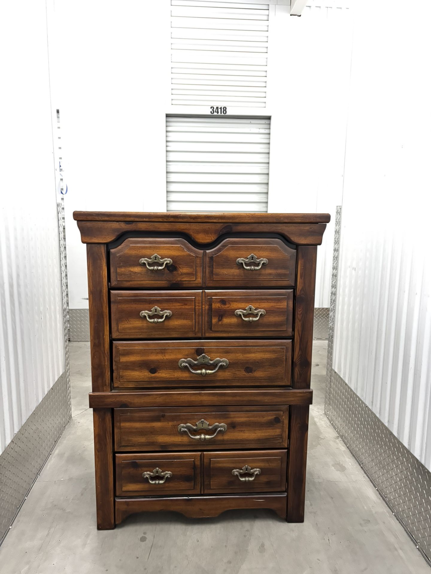 Solid Wood Tall Chest of Drawers / Dresser