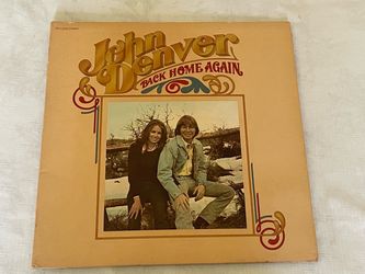 1974 original pressing vinyl LP of John Denver's album Back Home Again on RCA Records.