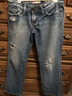 BKE Extreme Distressed Capri Jeans