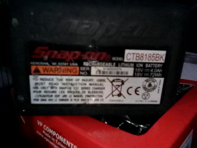 18v 4.0 A.H Snap on Battery