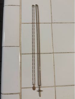 14k figaro & 10k rope chain