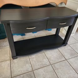 Beautiful Refinished Black Entry/Console Table