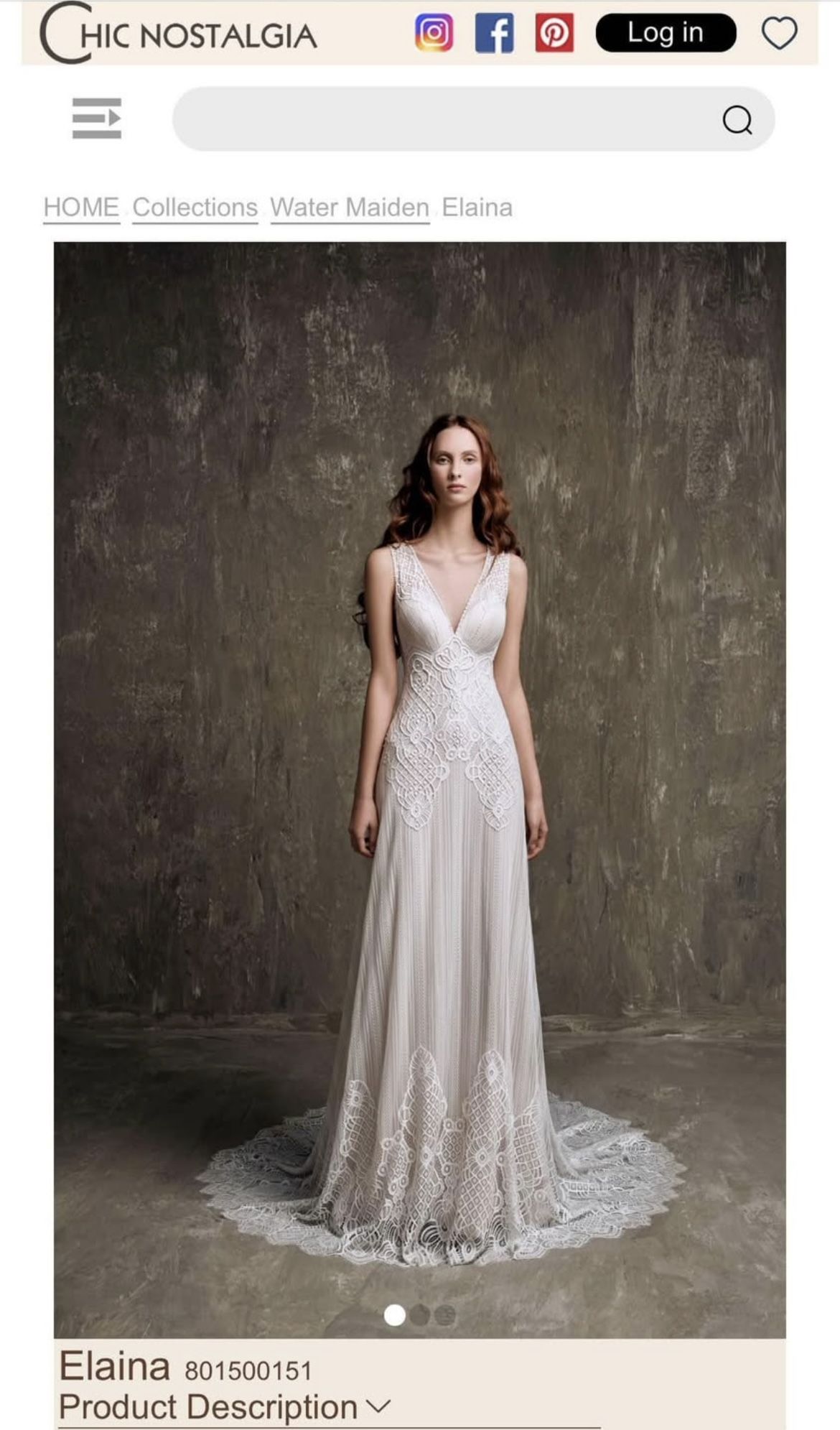 Chic Nostalgia Wedding Dress